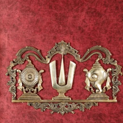 Brass Vaishnav Symbol Wall Hanging